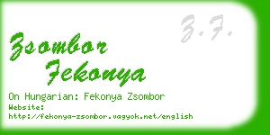 zsombor fekonya business card